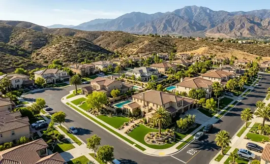 Water-saving artificial turf landscape in Inland Empire climate