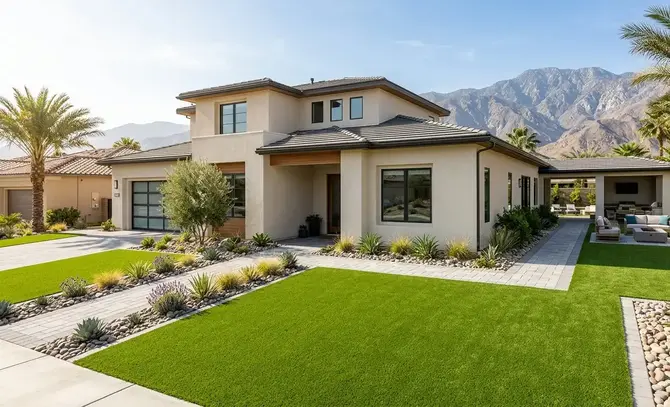 Completed residential artificial turf projects across the Inland Empire